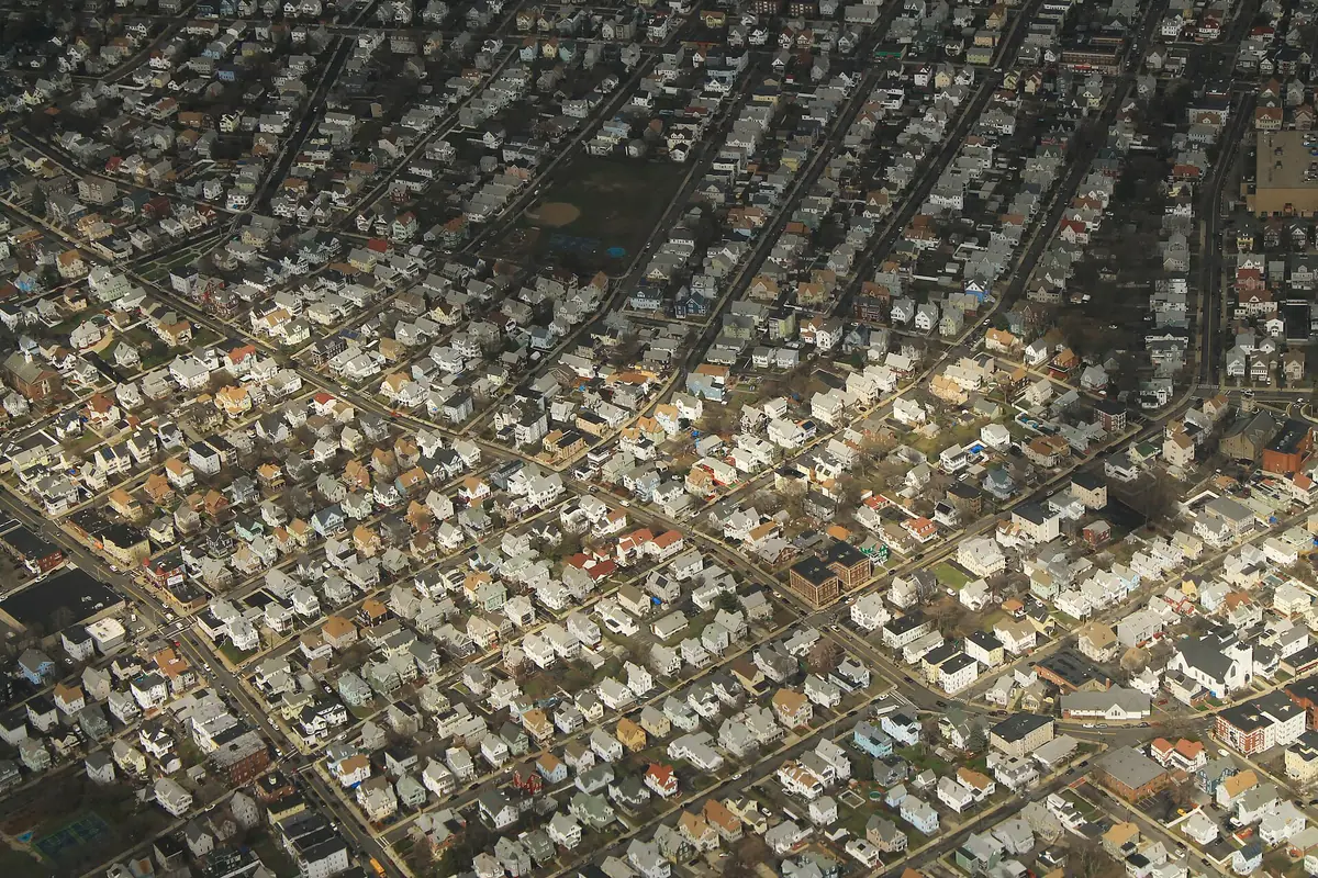 Aerial view of Everett, Massachusetts